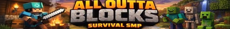 All Outta Blocks banner All Outta Blocks Minecraft server banner