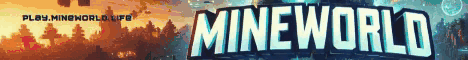 MineWorld banner MineWorld Minecraft server banner