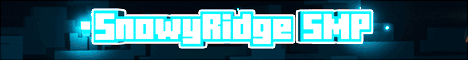 SnowyRidgeSMP banner SnowyRidgeSMP Minecraft server banner
