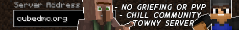 CubedMC banner CubedMC Minecraft server banner