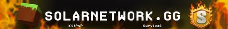 Solar Network banner Solar Network Minecraft server banner