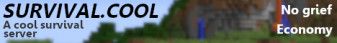 Survival.Cool banner Survival.Cool Minecraft server banner
