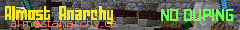 AlmostAnarchy banner AlmostAnarchy Minecraft server banner