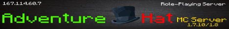 Adventure Hat banner Adventure Hat Minecraft server banner