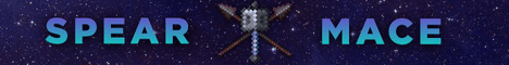 Spear Mace banner Spear Mace Minecraft server banner