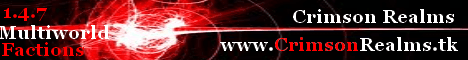 Crimson Realms banner Crimson Realms Minecraft server banner