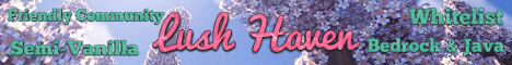 Lush Haven banner Lush Haven Minecraft server banner
