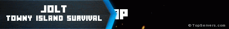 Jolt - Towny Island Survival banner Jolt - Towny Island Survival Minecraft server banner