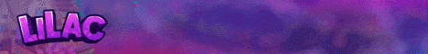 LilacMC SMP banner LilacMC SMP Minecraft server banner