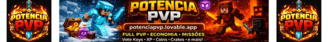 Potencia PVP banner Potencia PVP Minecraft server banner