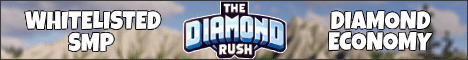The Diamond Rush banner The Diamond Rush Minecraft server banner