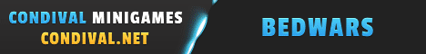 CONDIVAL minigames banner CONDIVAL minigames Minecraft server banner