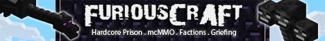 FuRiouSCraft Prison banner FuRiouSCraft Prison Minecraft server banner