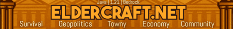 Eldercraft banner Eldercraft Minecraft server banner