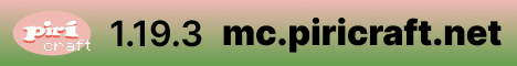 piricraft banner piricraft Minecraft server banner