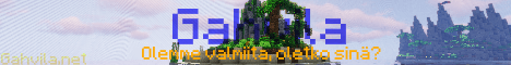 Gahvila banner Gahvila Minecraft server banner