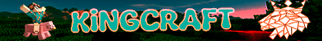 Kingcraft banner Kingcraft Minecraft server banner
