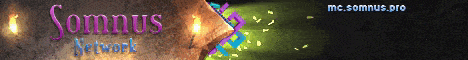 SOMNUS banner SOMNUS Minecraft server banner