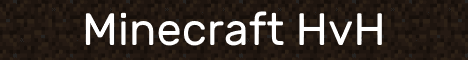 Minecraft HvH banner Minecraft HvH Minecraft server banner