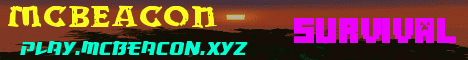 McBeacon banner McBeacon Minecraft server banner