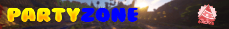 Minecraft Partyzone banner Minecraft Partyzone Minecraft server banner