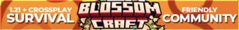 BlossomCraft banner BlossomCraft Minecraft server banner