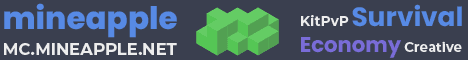 MineApple banner MineApple Minecraft server banner