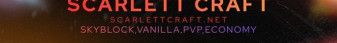 ScarlettCraft banner ScarlettCraft Minecraft server banner