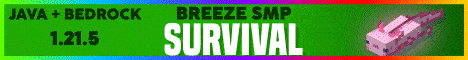 Breeze SMP banner Breeze SMP Minecraft server banner