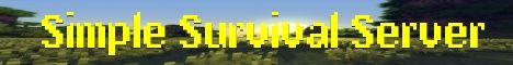 Simple Survival Server banner Simple Survival Server Minecraft server banner
