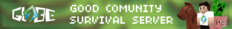 Globe-Community banner Globe-Community Minecraft server banner