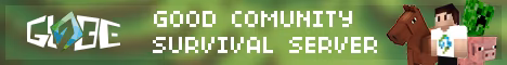 Globe-Community banner Globe-Community Minecraft server banner