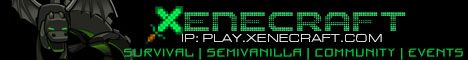 XeneCraft banner XeneCraft Minecraft server banner
