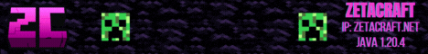 ZetaCraft banner ZetaCraft Minecraft server banner