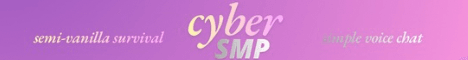 CyberSMP banner CyberSMP Minecraft server banner