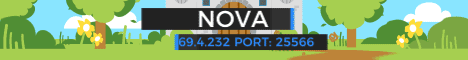 NOVA banner NOVA Minecraft server banner