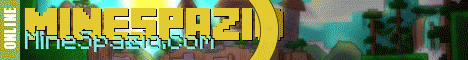 MineSpazio banner MineSpazio Minecraft server banner