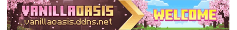 VanillaOasis banner VanillaOasis Minecraft server banner