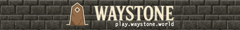 Waystone banner Waystone Minecraft server banner