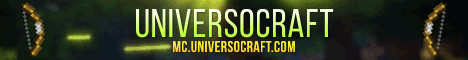 UniversoCraft banner UniversoCraft Minecraft server banner