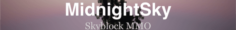MidnightSky banner MidnightSky Minecraft server banner