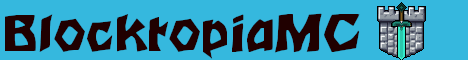 BlocktopiaMC banner BlocktopiaMC Minecraft server banner