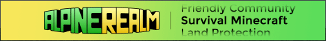 AlpineRealm banner AlpineRealm Minecraft server banner