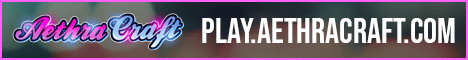 AethraCraft banner AethraCraft Minecraft server banner
