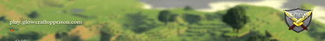 GlowCraftOpPrison banner GlowCraftOpPrison Minecraft server banner