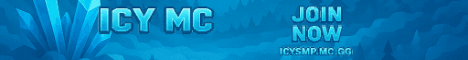 Icy MC banner Icy MC Minecraft server banner
