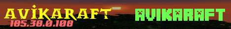 avikaraft banner avikaraft Minecraft server banner