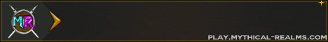 Mythical Realms Rankup Factions banner Mythical Realms Rankup Factions Minecraft server banner