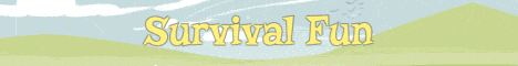 Survival Fun banner Survival Fun Minecraft server banner