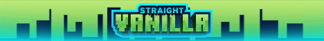 Straight Vanilla banner Straight Vanilla Minecraft server banner